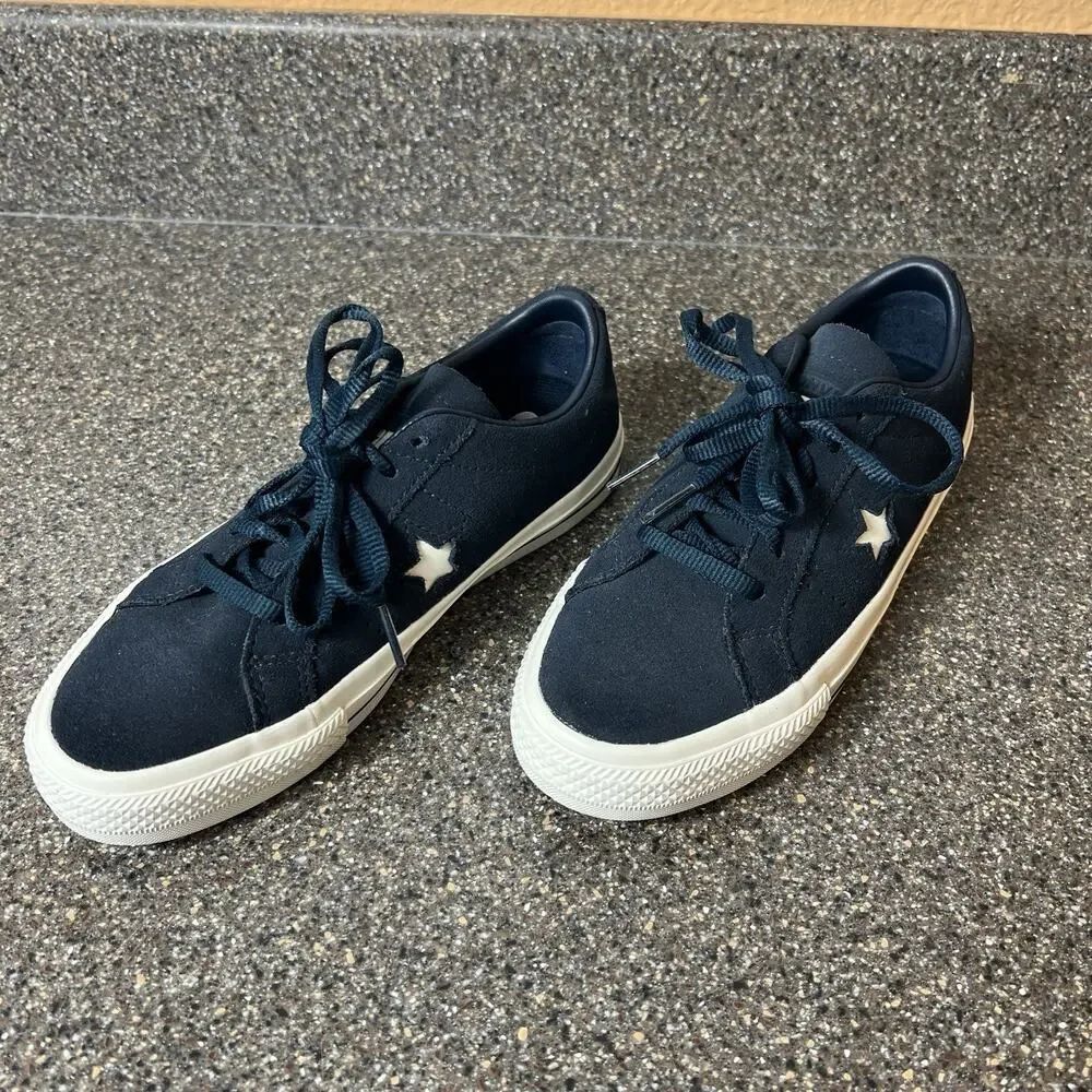 Converse One Star PRO Womens 5 Blue Suede Sneaker Lace Up Low Skate Shoe Men 3.5 - Picture 3 of 11